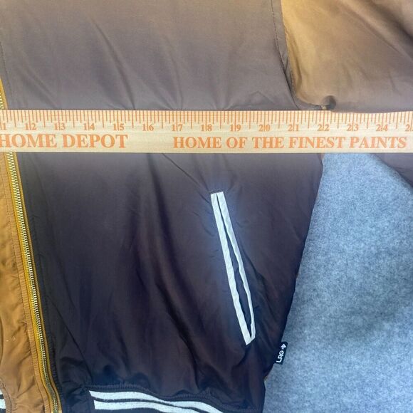 Lrg Lifted Research Group Bomber Jacket Mens M Varsity Windbreaker Ombre - Picture 9 of 13